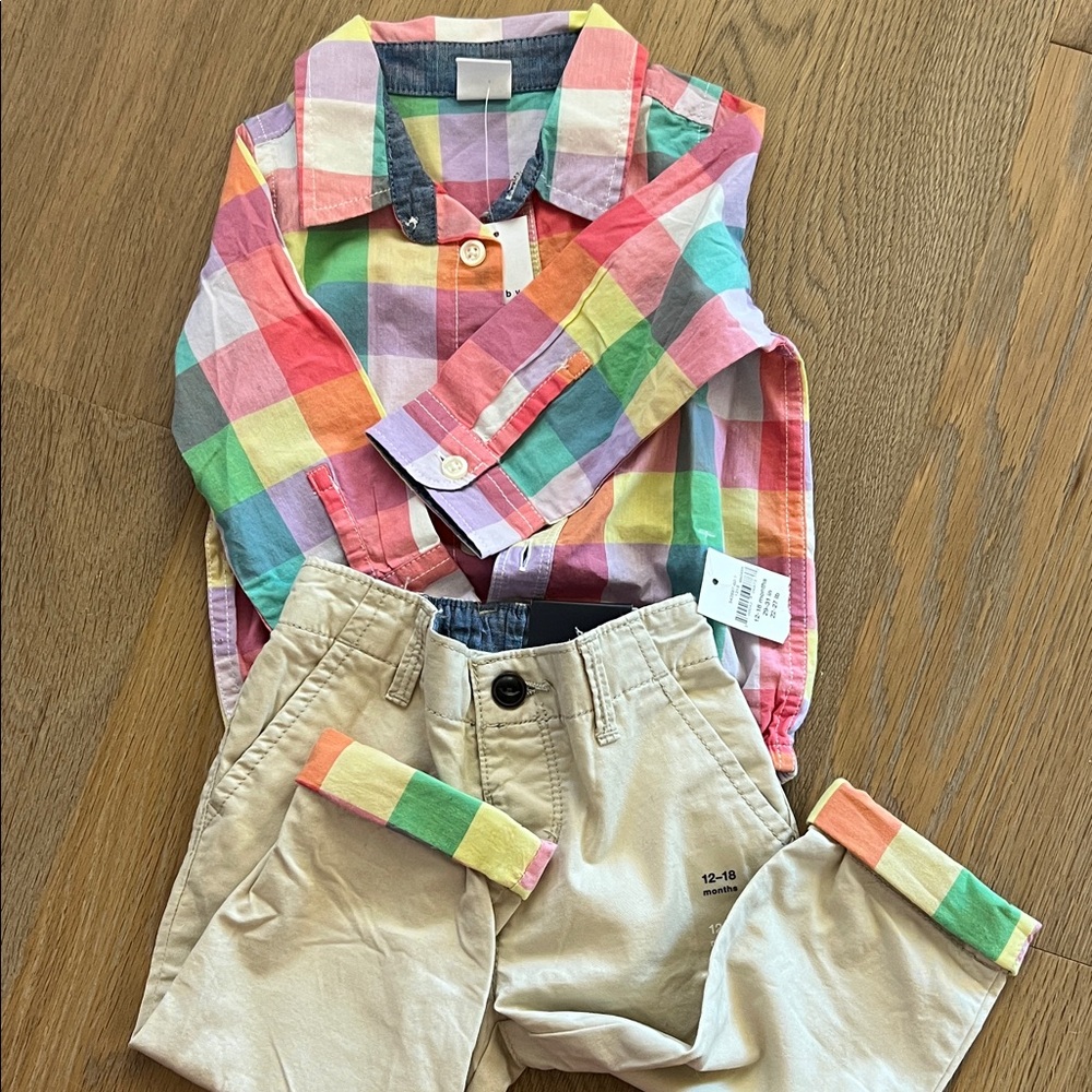 BabyGAP Plaid Shirt and Matching Pants